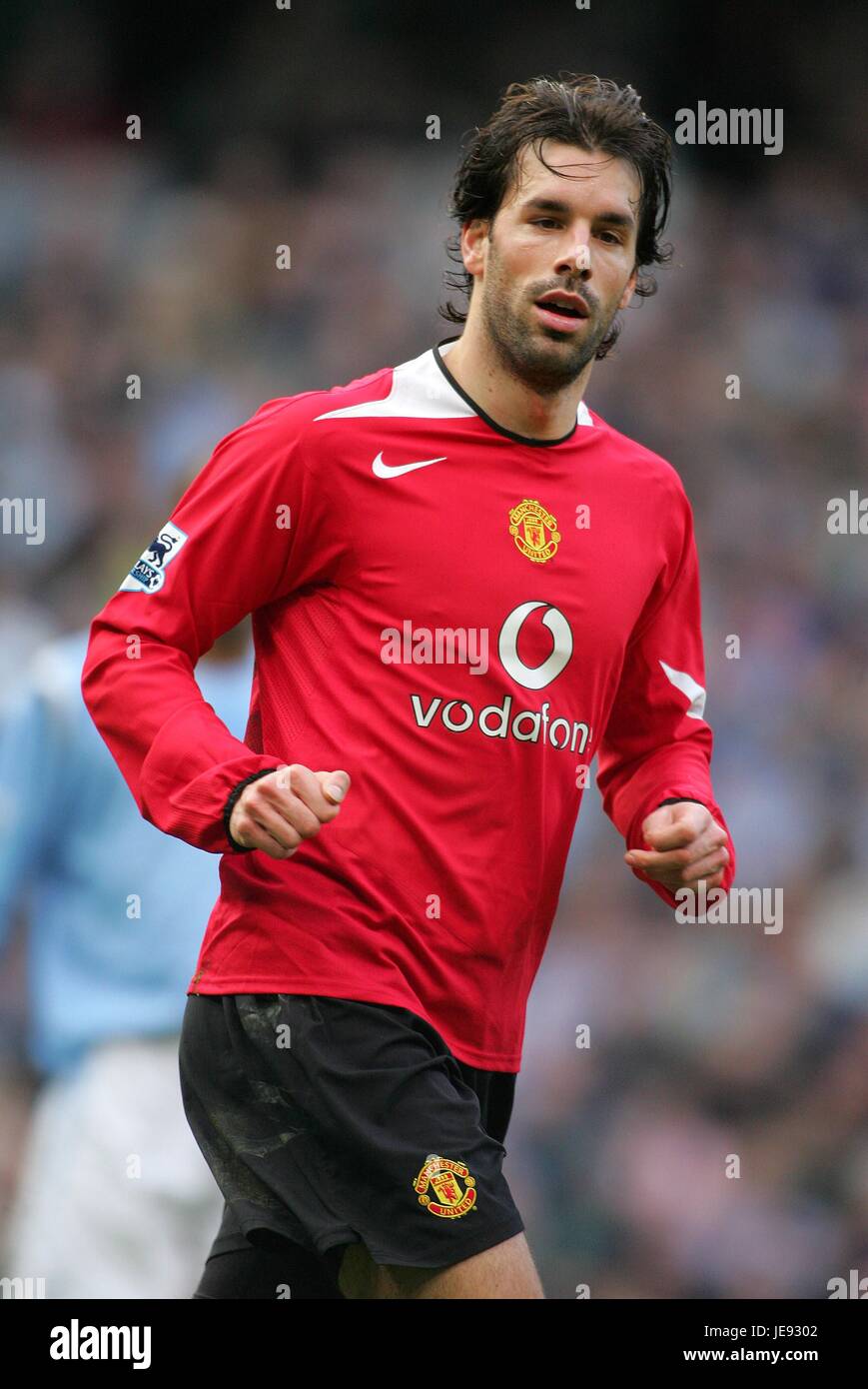 RUUD VAN NISTELROOY MANCHESTER UNITED FC CITY OF MANCHESTER STADIUM MANCHESTER ENGLAND 14 January 2006 Stock Photo