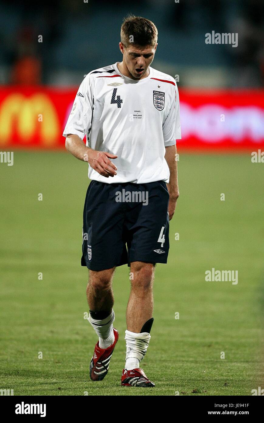 STEVEN GERRARD, ENGLAND and LIVERPOOL FC, ISRAEL V ENGLAND