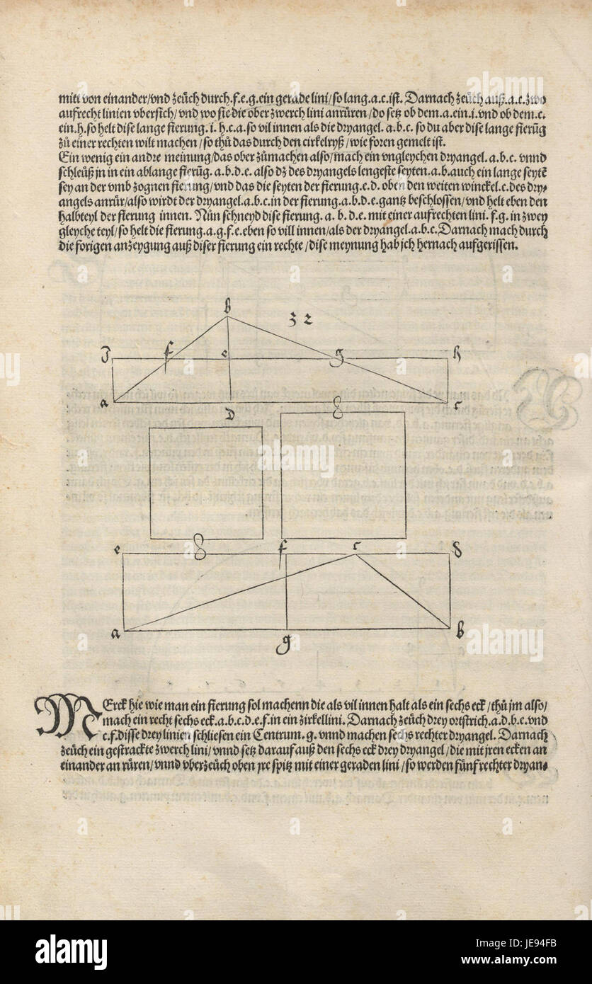 A page from 'Underweysung der Messung' by Albrecht Dürer, a 16th ...