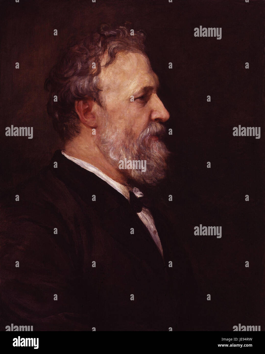 Robert Browning by George Frederic Watts Stock Photo