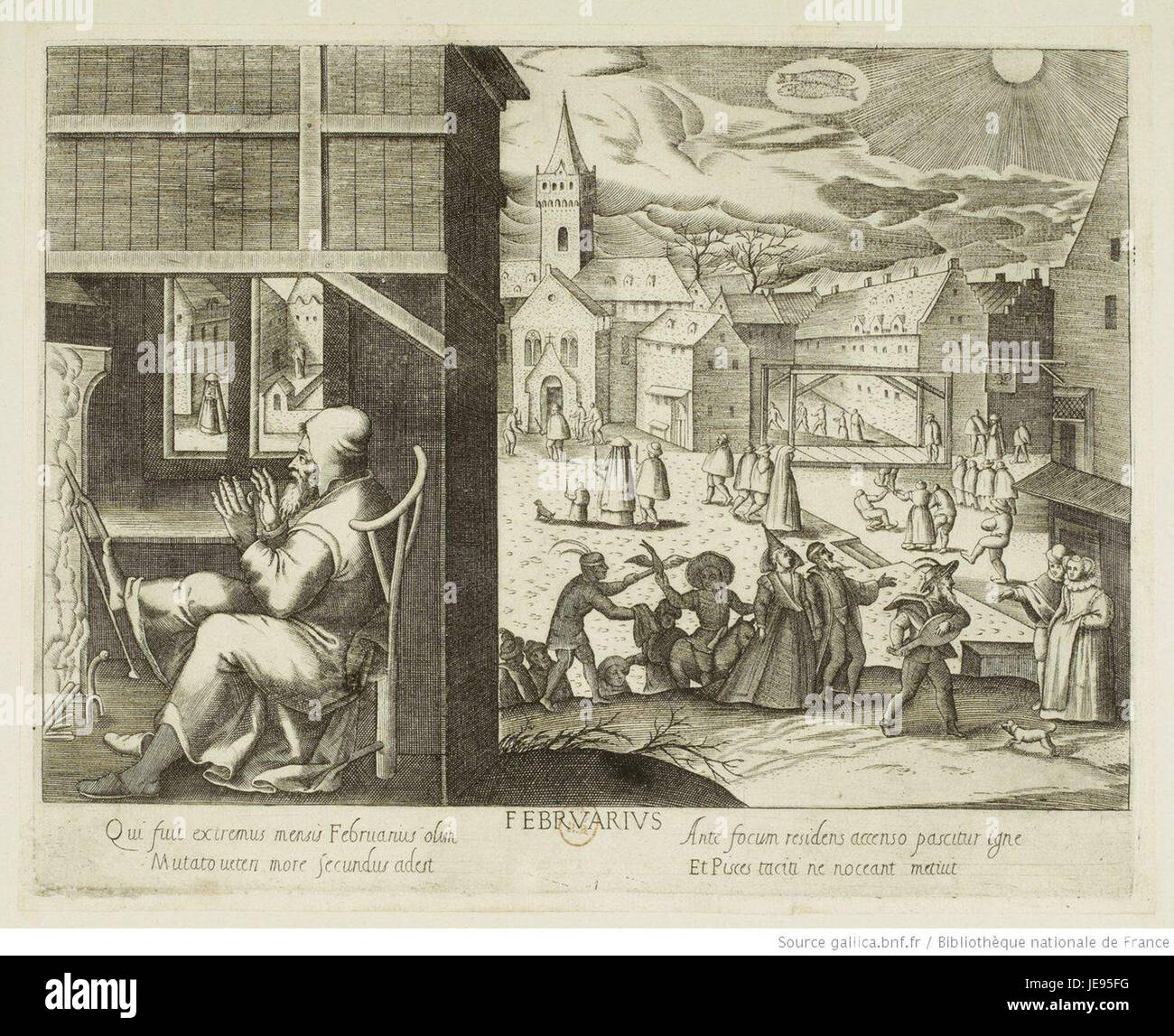 Callot February refers to a print from the renowned 17th-century French ...