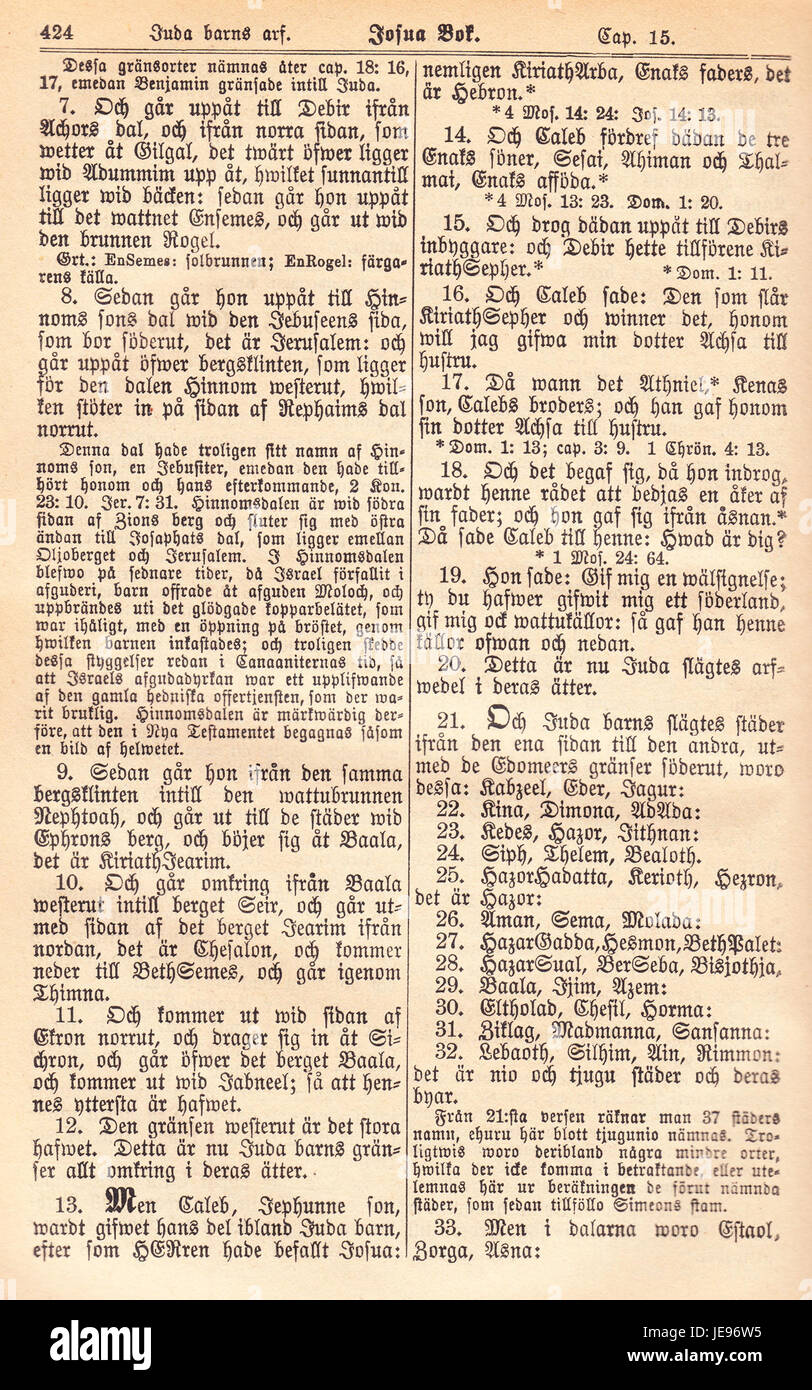 The 'Biblia Fjellstedt I' from 1890 is a historical text that showcases ...