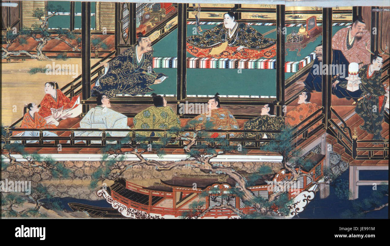 Attributed to Iwasa Matabei Katsumochi - THE TALE OF YAMANAKA TOKIWA VOL.11 - Stock Photo