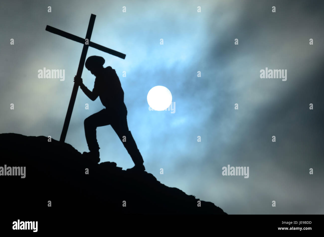 eclipse y religion Stock Photo