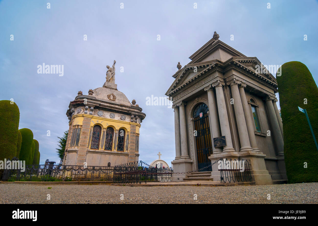 Cementerio de Punta Arenas / Cemetery Stock Photo