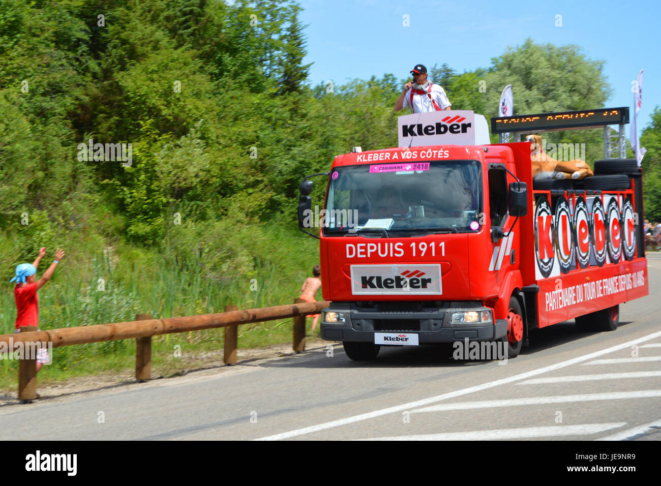 Kleber Caravan Tour De France 2016 Photo éditorial - Image du marie