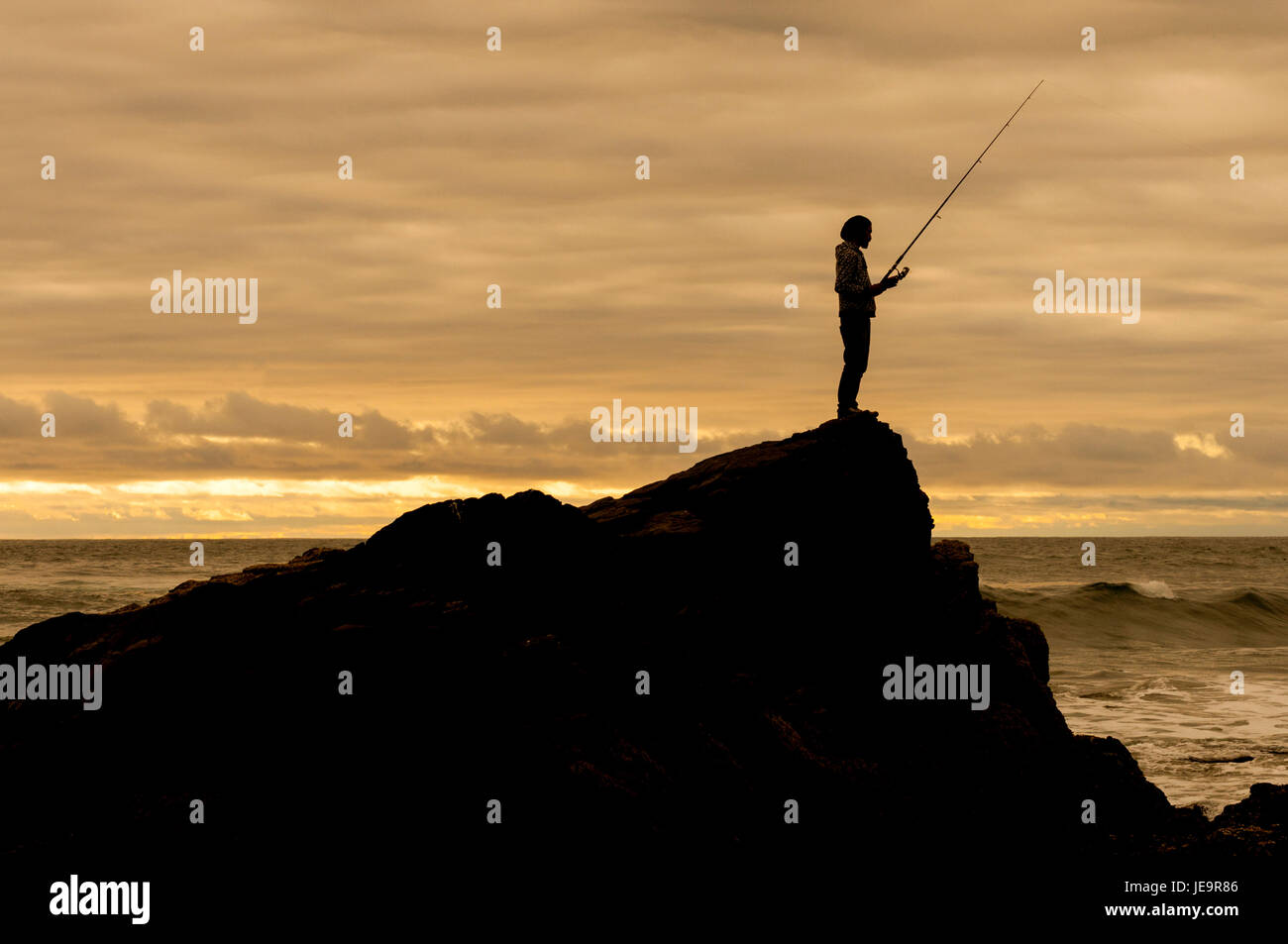 Pesca y pescadores / Fisherman in the sea Stock Photo