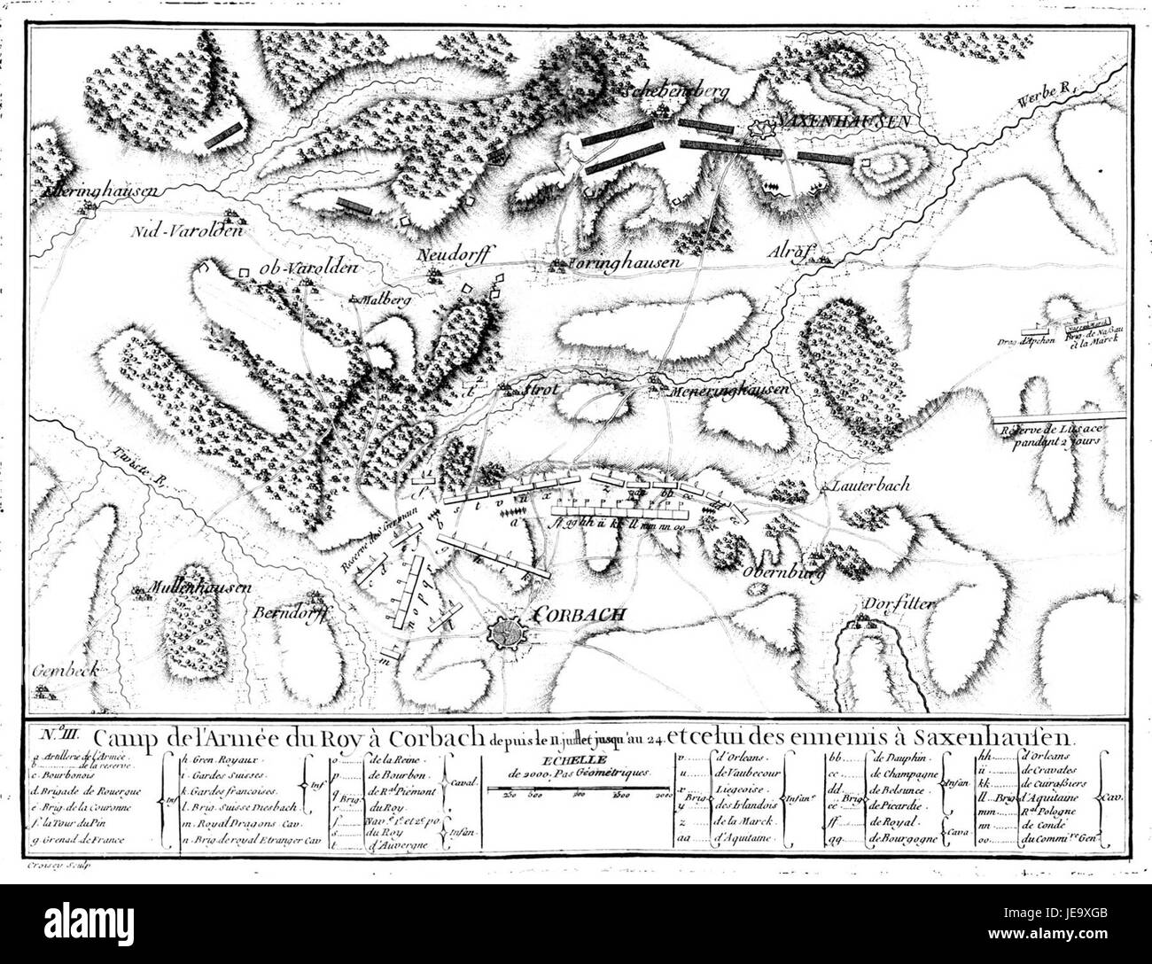 Bataille de Corbach Stock Photo Alamy