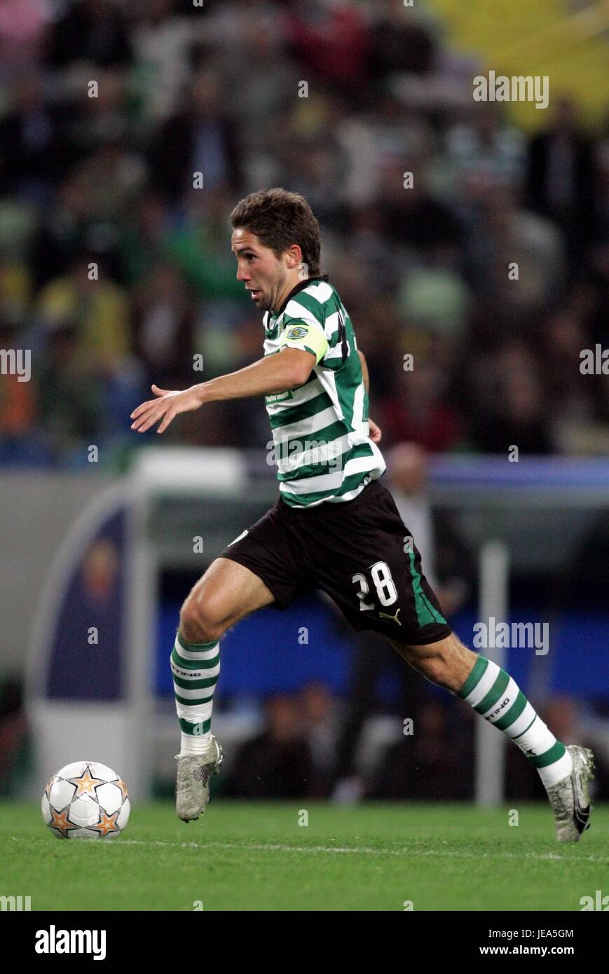 Joao Moutinho Sporting Lisbon Jose Alvalde Stadium Lisbon Portugal 07 November 2007 Stock Photo Alamy