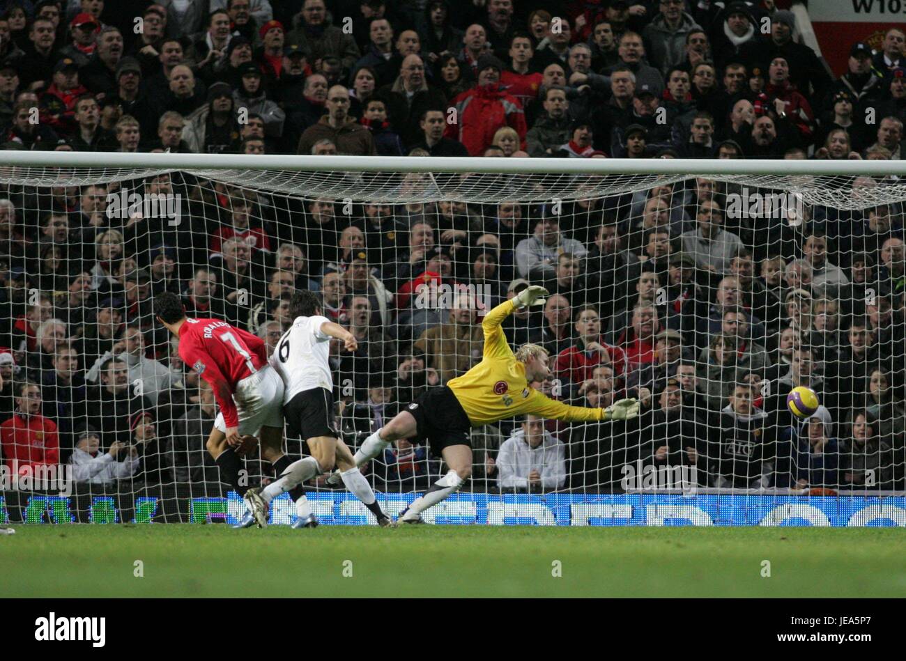 RONALDO SCORES SECOND MANCHESTER UNITED V FULHAM OLD TRAFFORD ...