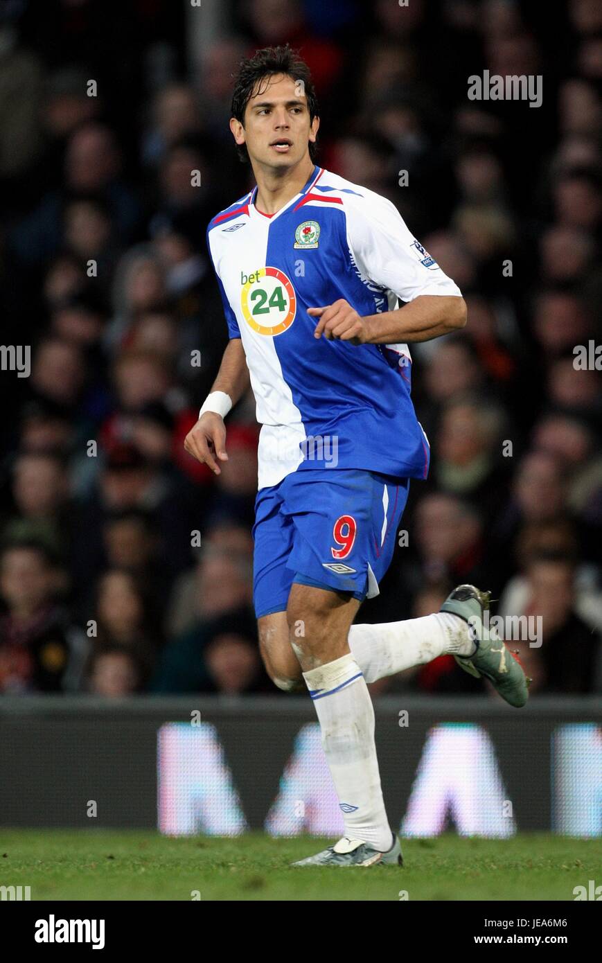 ROQUE SANTA CRUZ BLACKBURN ROVERS FC OLD TRAFFORD MANCHESTER