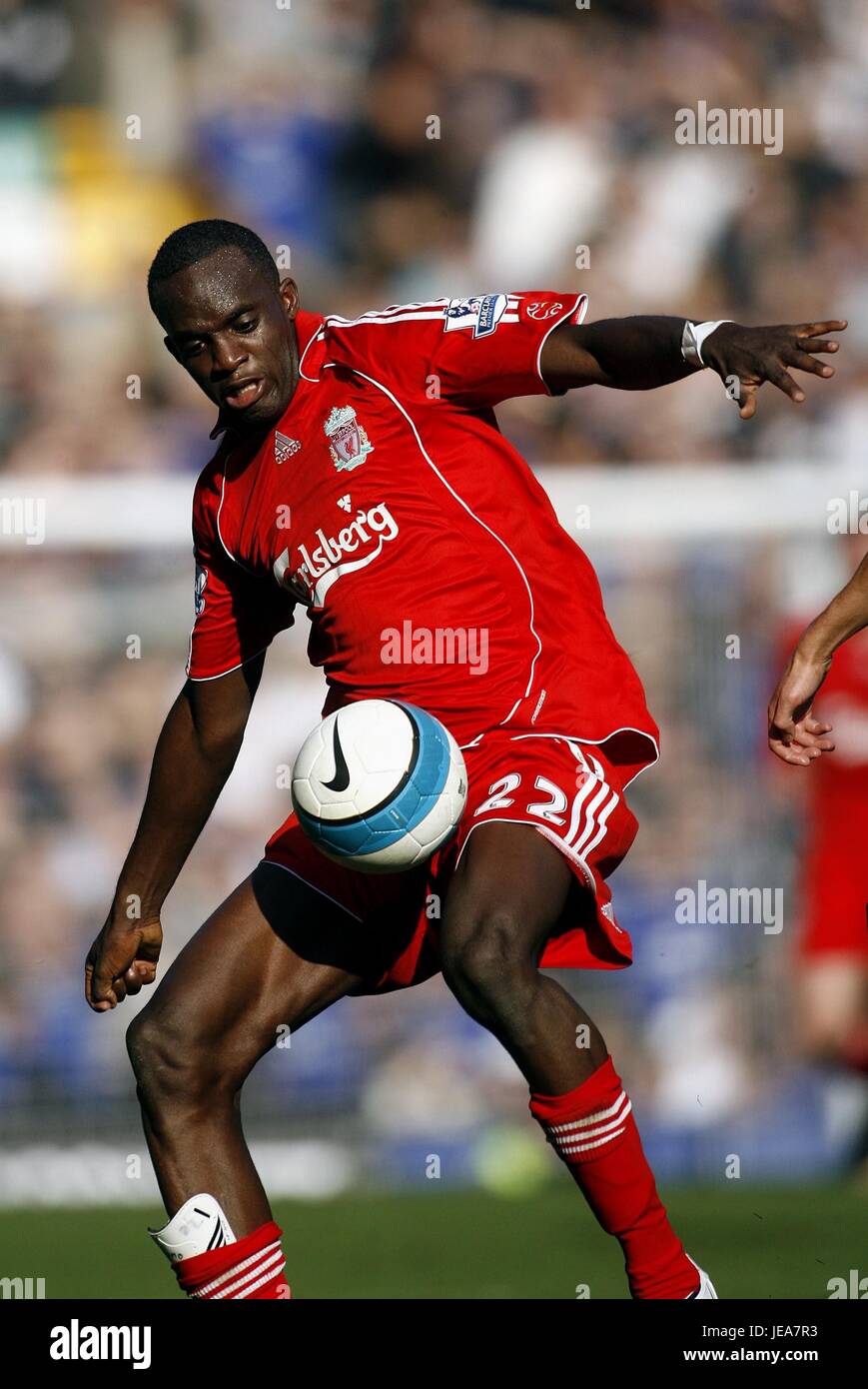 Mohamed Sissoko Liverpool Fc Goodison Park Liverpool England 20 October 2007 Stock Photo Alamy