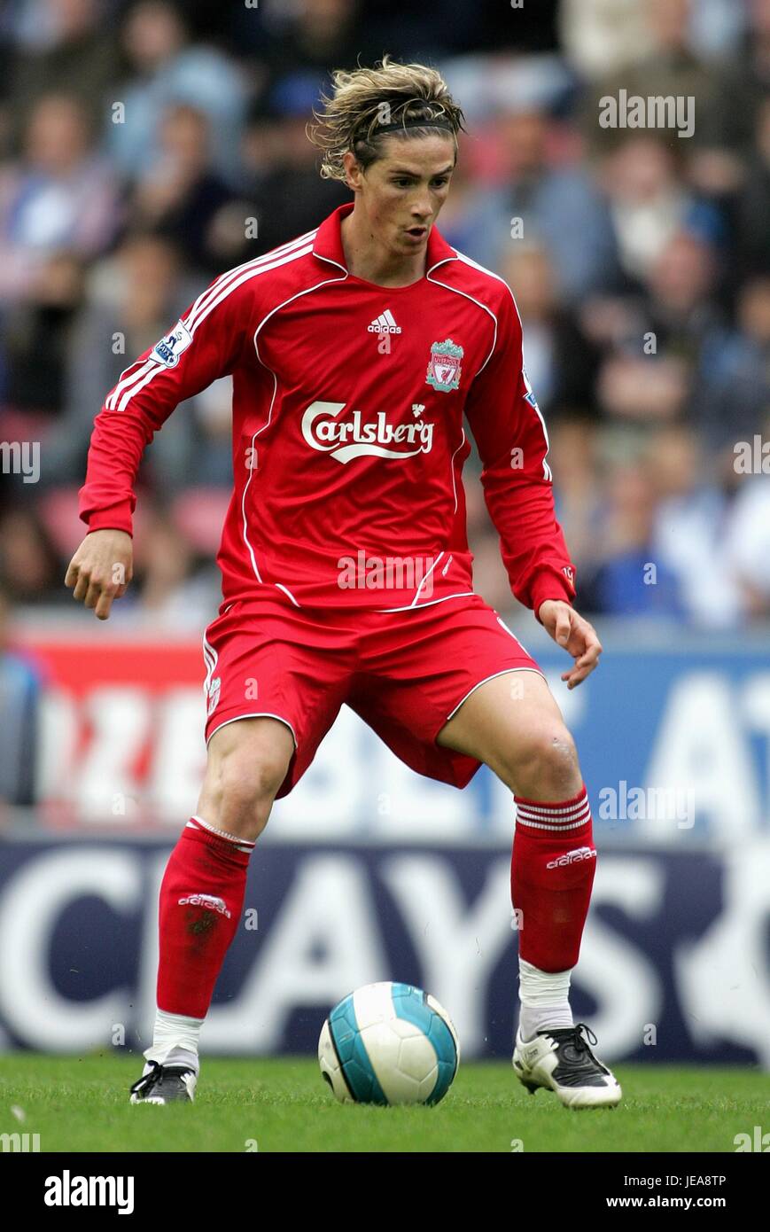 FERNANDO TORRES LIVERPOOL FC JJB STADIUM WIGAN ENGLAND 29 September 2007  Stock Photo - Alamy