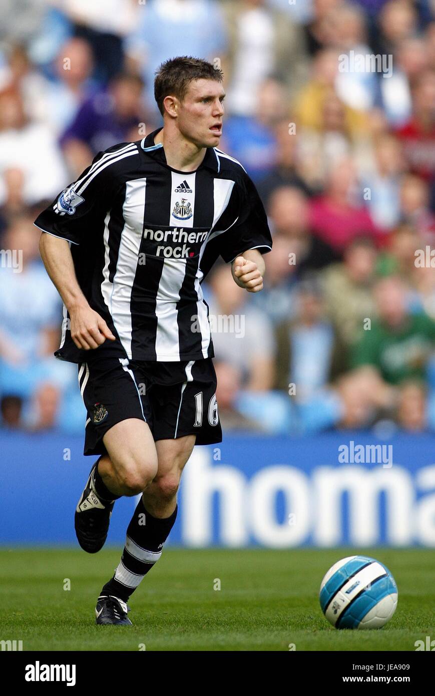JAMES MILNER NEWCASTLE UNITED FC CITY OF MANCHESTER STADIUM MANCHESTER ...