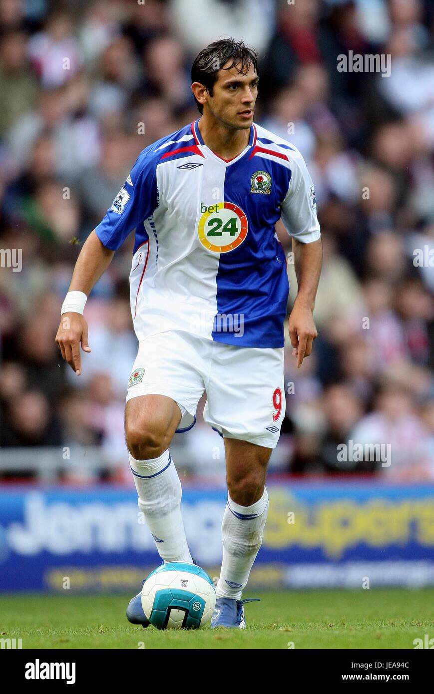 ROQUE SANTA CRUZ BLACKBURN ROVERS FC STADIUM OF LIGHT SUNDERLAND ...