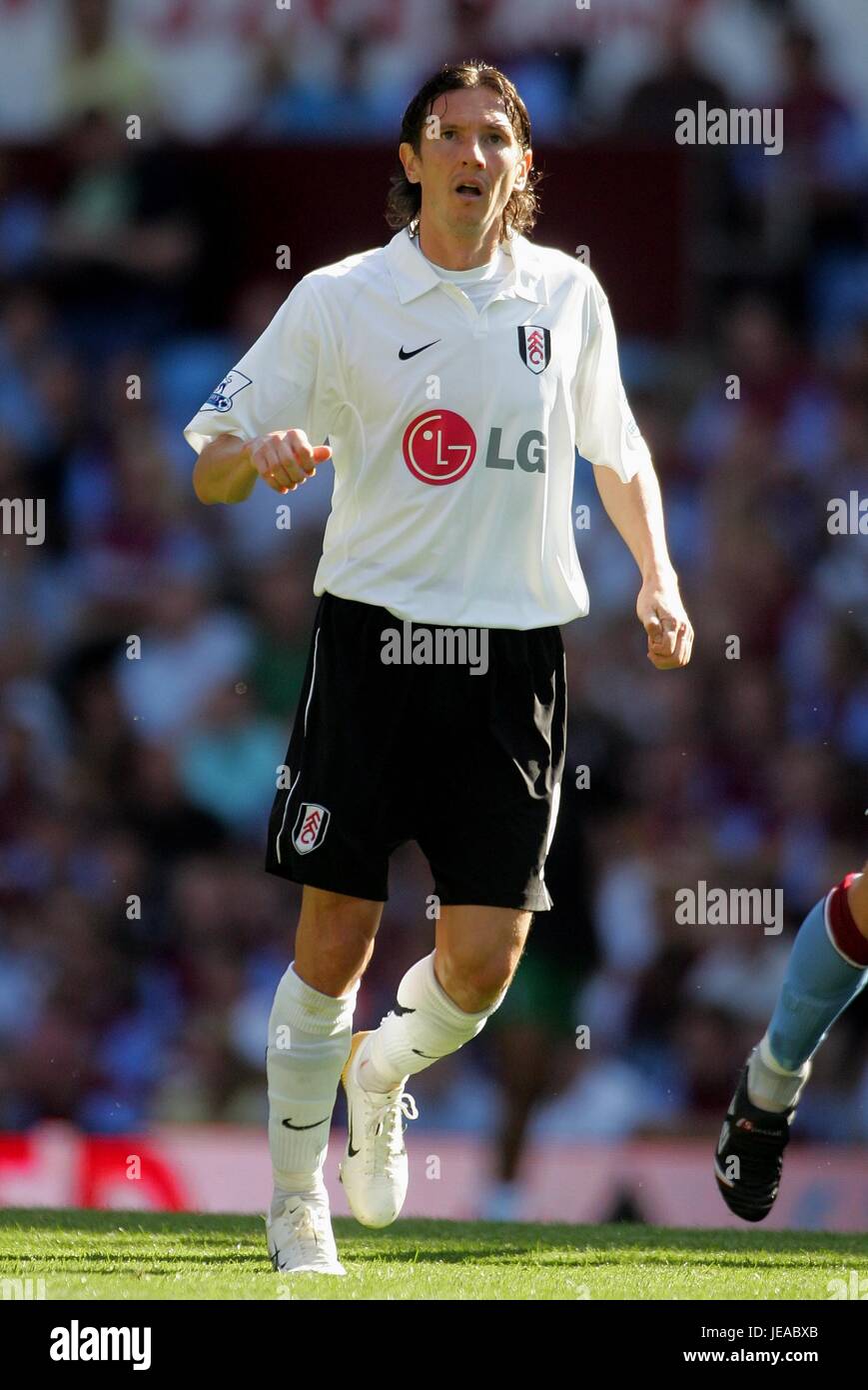 ALEXEI SMERTIN FULHAM FC VILLA PARK BIRMINGHAM ENGLAND 25 August 2007 Stock Photo