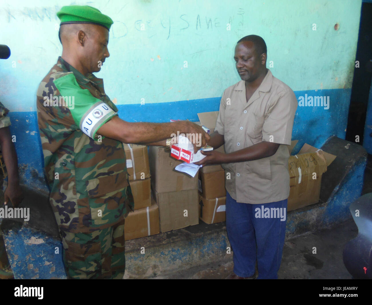 Contribution Medical This image depicts a medical donation event, showcasing contributions ...