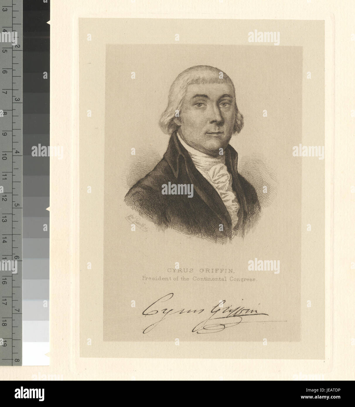Cyrus Griffin, the last president of the Continental Congress, played a ...