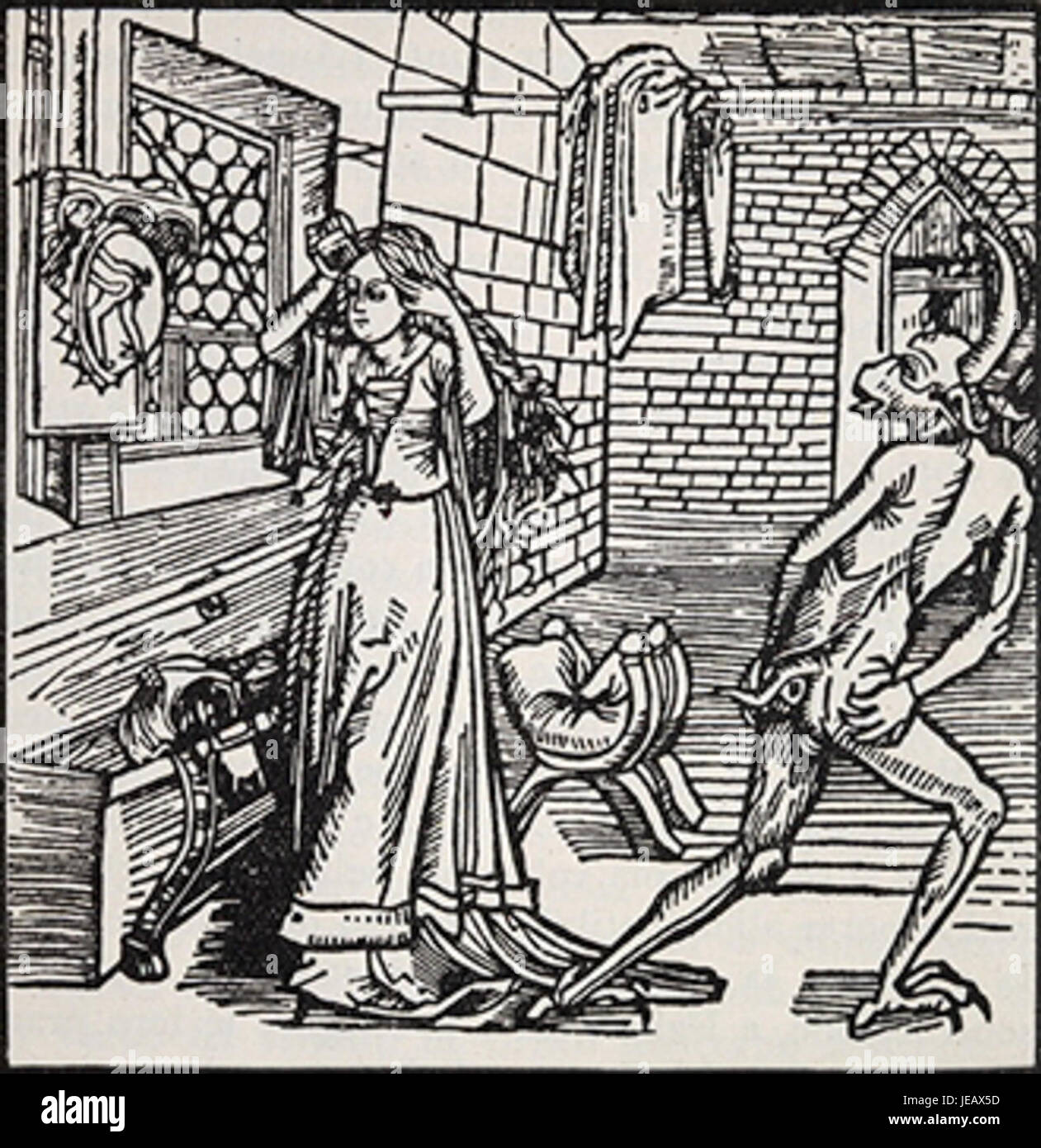 Vanity Lessons The 'Book of the Knight of the Tower' depicts the Demon of Vanity and ...