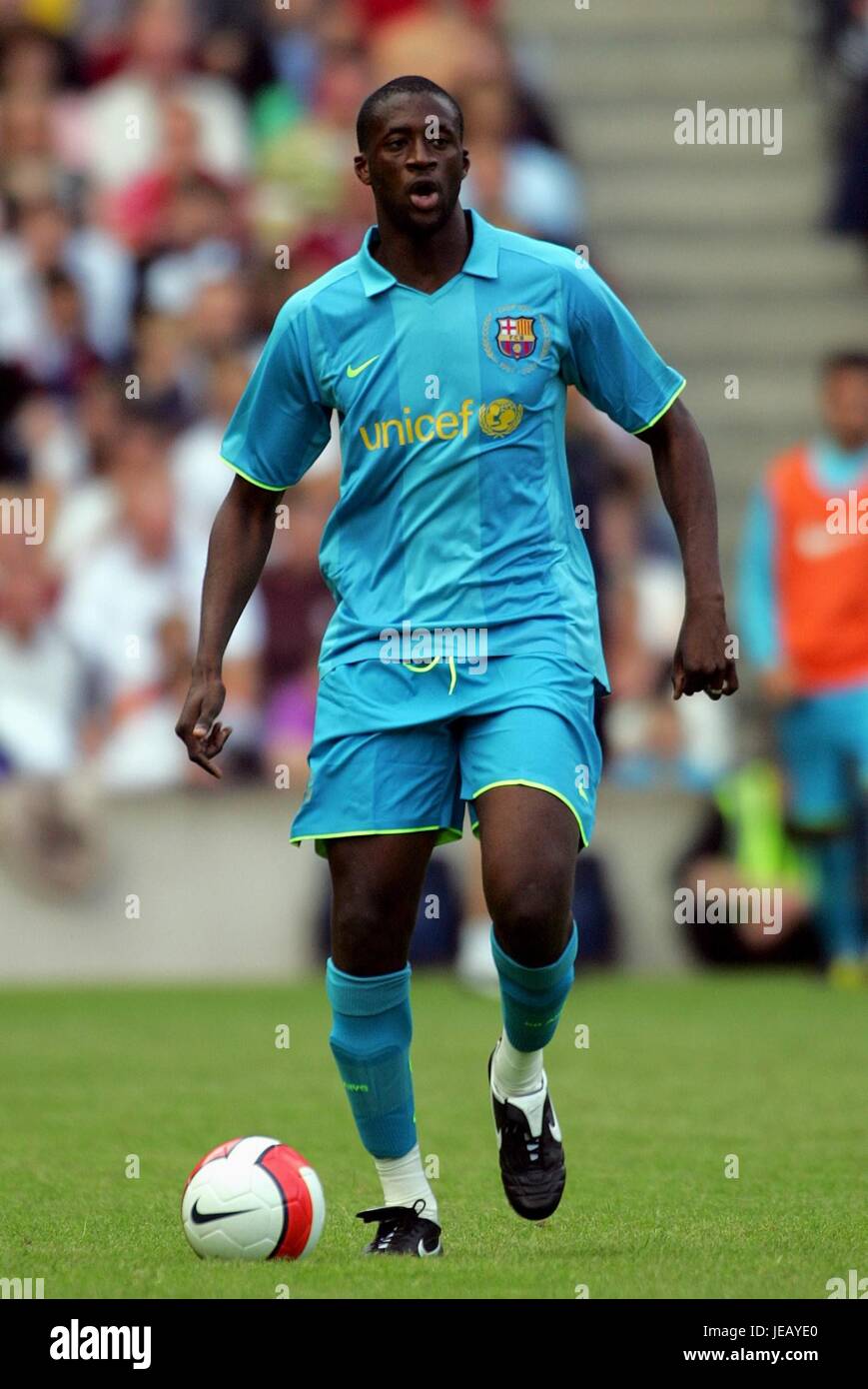 Yaya Toure Fc Barcelona Murrayfild Stadium Edinburgh Scotland 28 July Stock Photo Alamy
