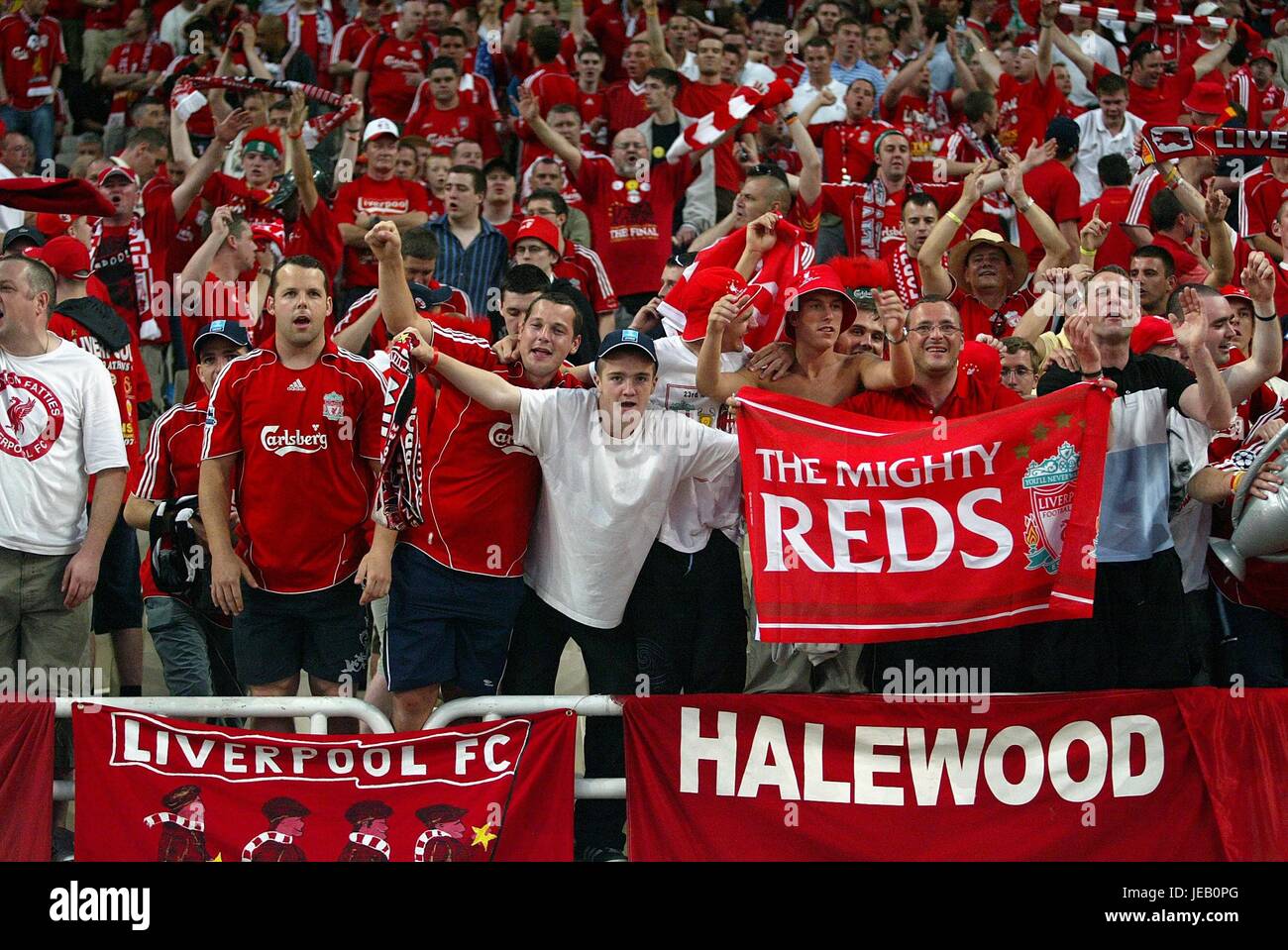 LIVERPOOL FANS AC MILAN V LIVERPOOL OLYMPIC STADIUM ATHENS GREECE 23 ...