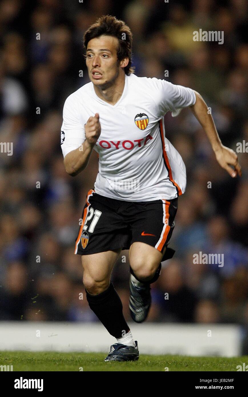 DAVID SILVA VALENCIA CF STAMFORD BRIDGE CHELSEA LONDON 04 April 2007 Stock Photo - Alamy