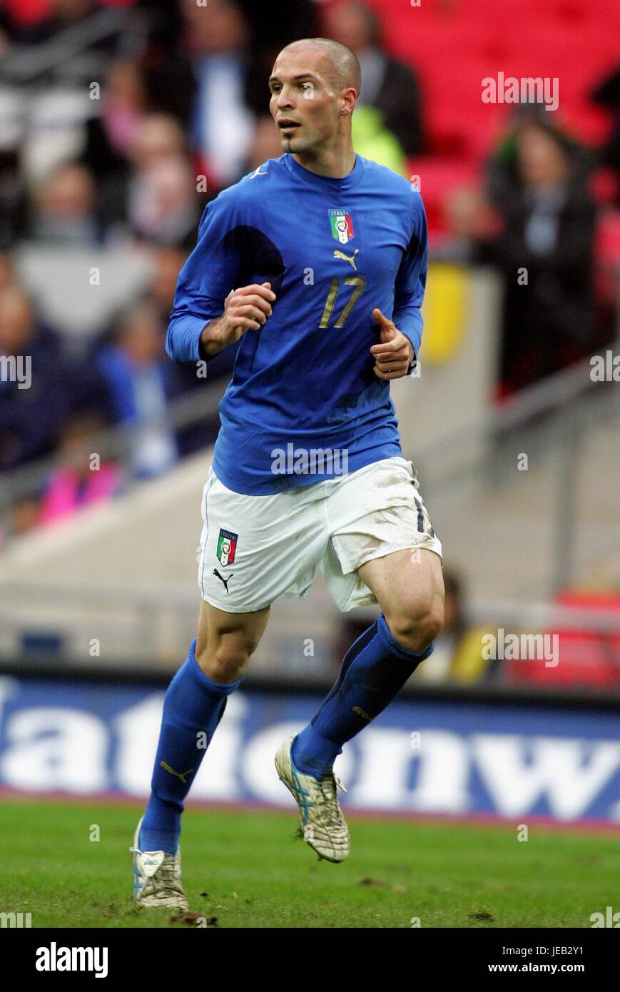 Andrea Raggi Italy U21 Wembley Stadium London England 24 March 2007 Stock Photo Alamy
