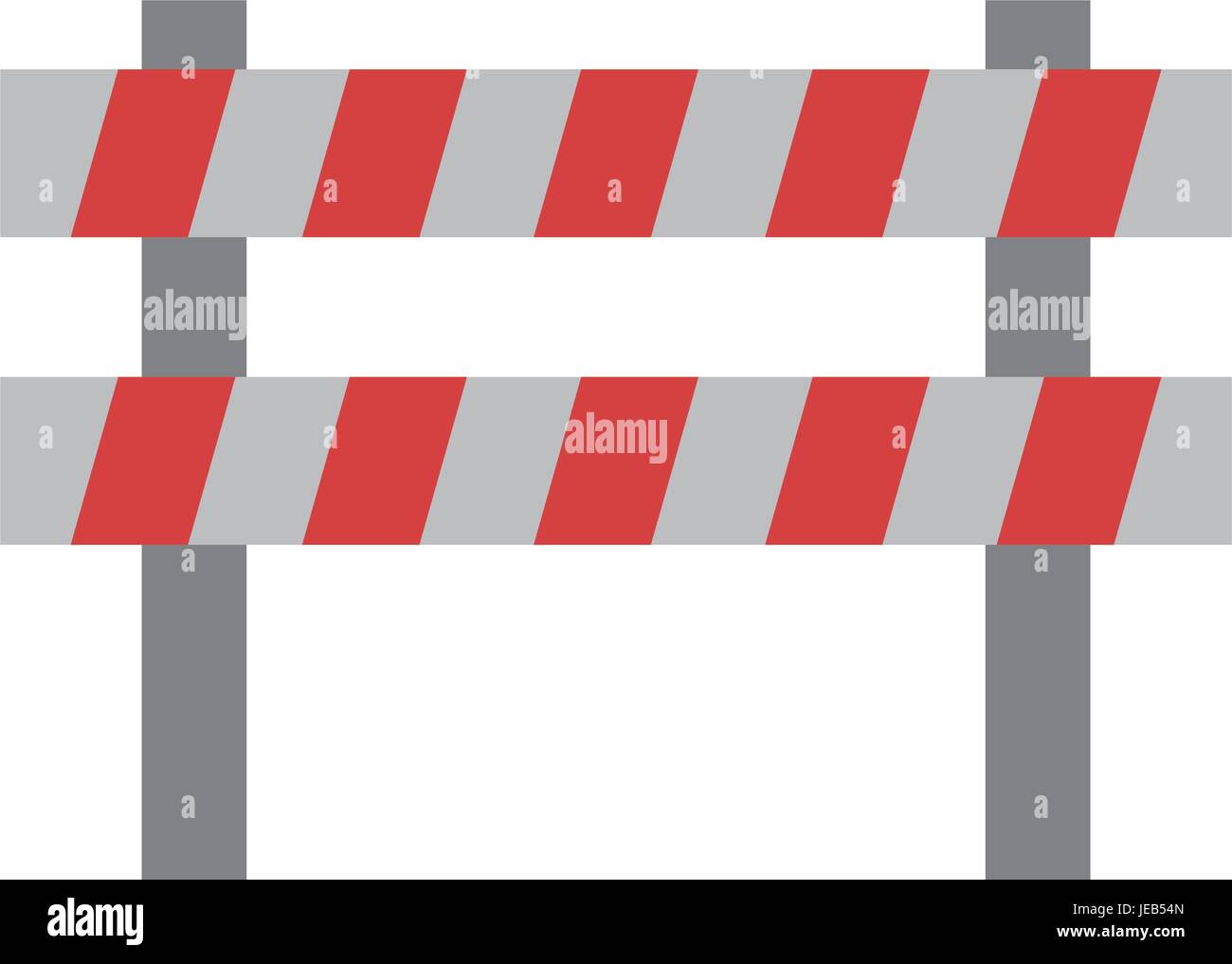 safety barrier icon over white background vector illustration Stock ...