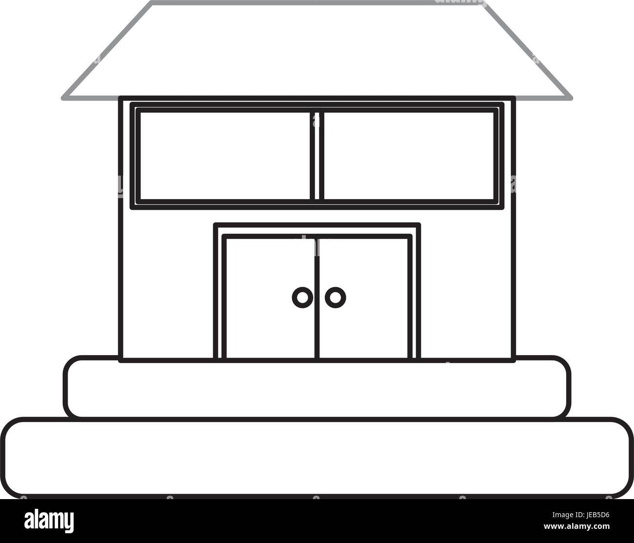 Isolated Big House Stock Vector Image Art Alamy