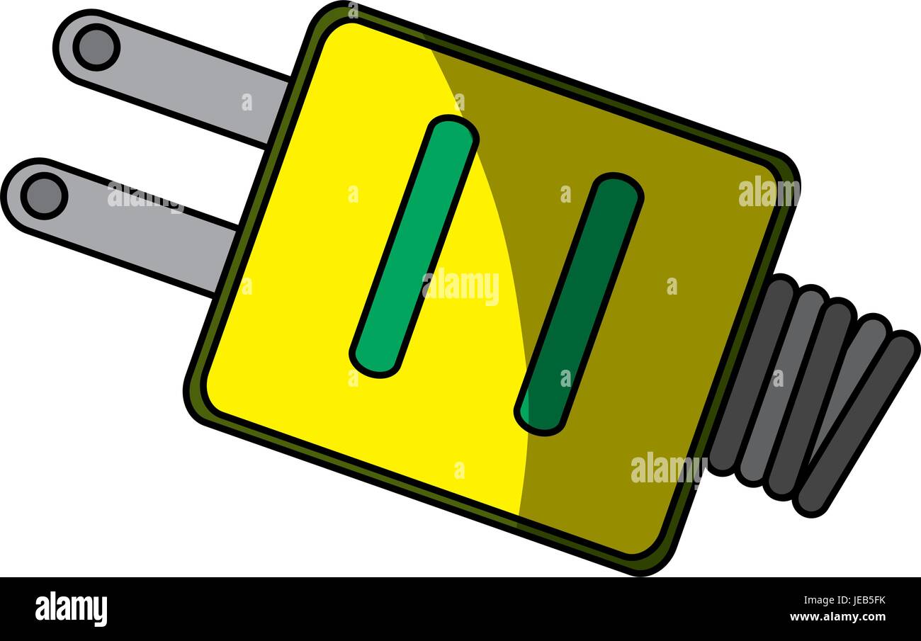 isolated ecologic electric plug Stock Vector Image & Art - Alamy