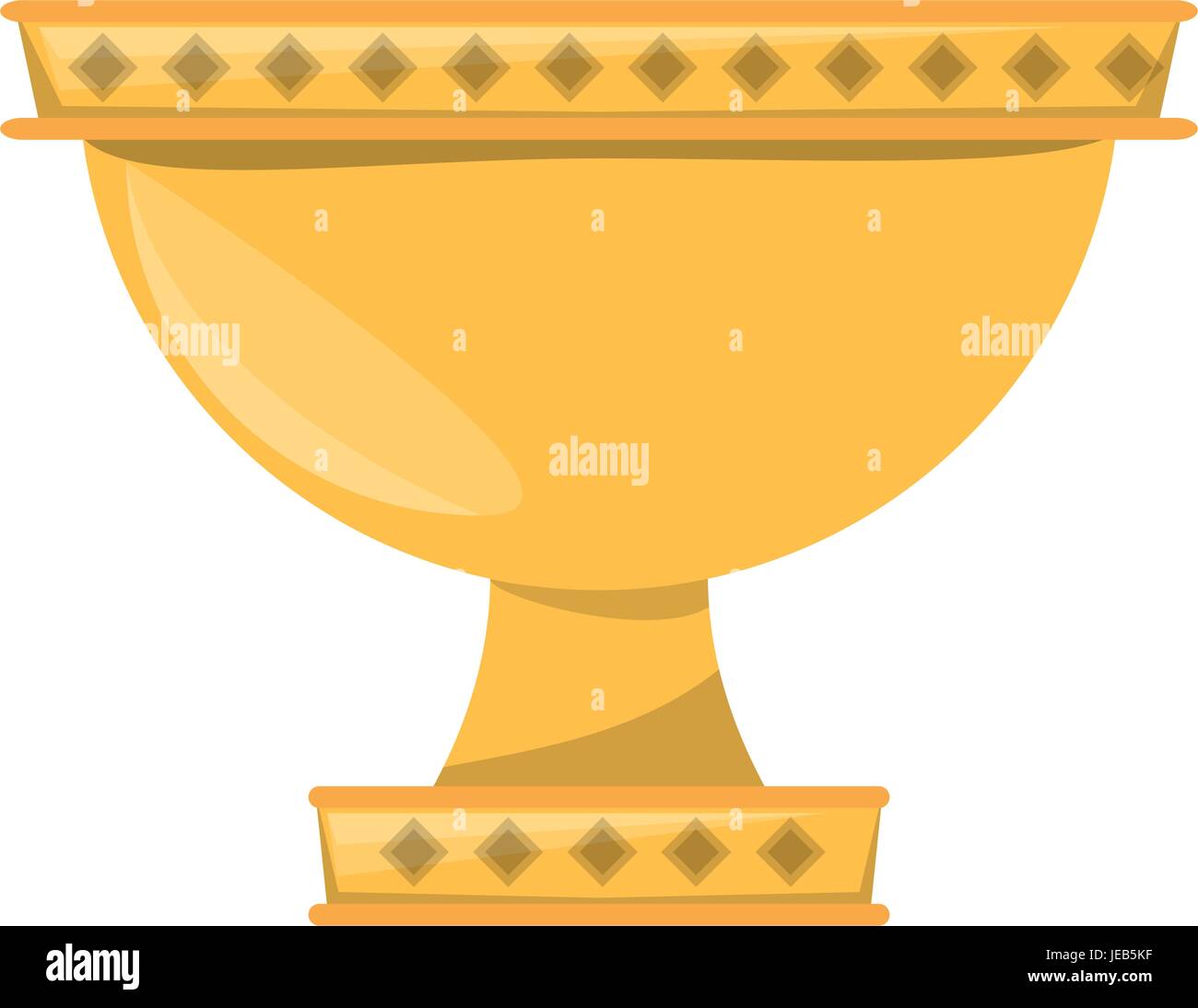 golden chalice isolated Stock Vector