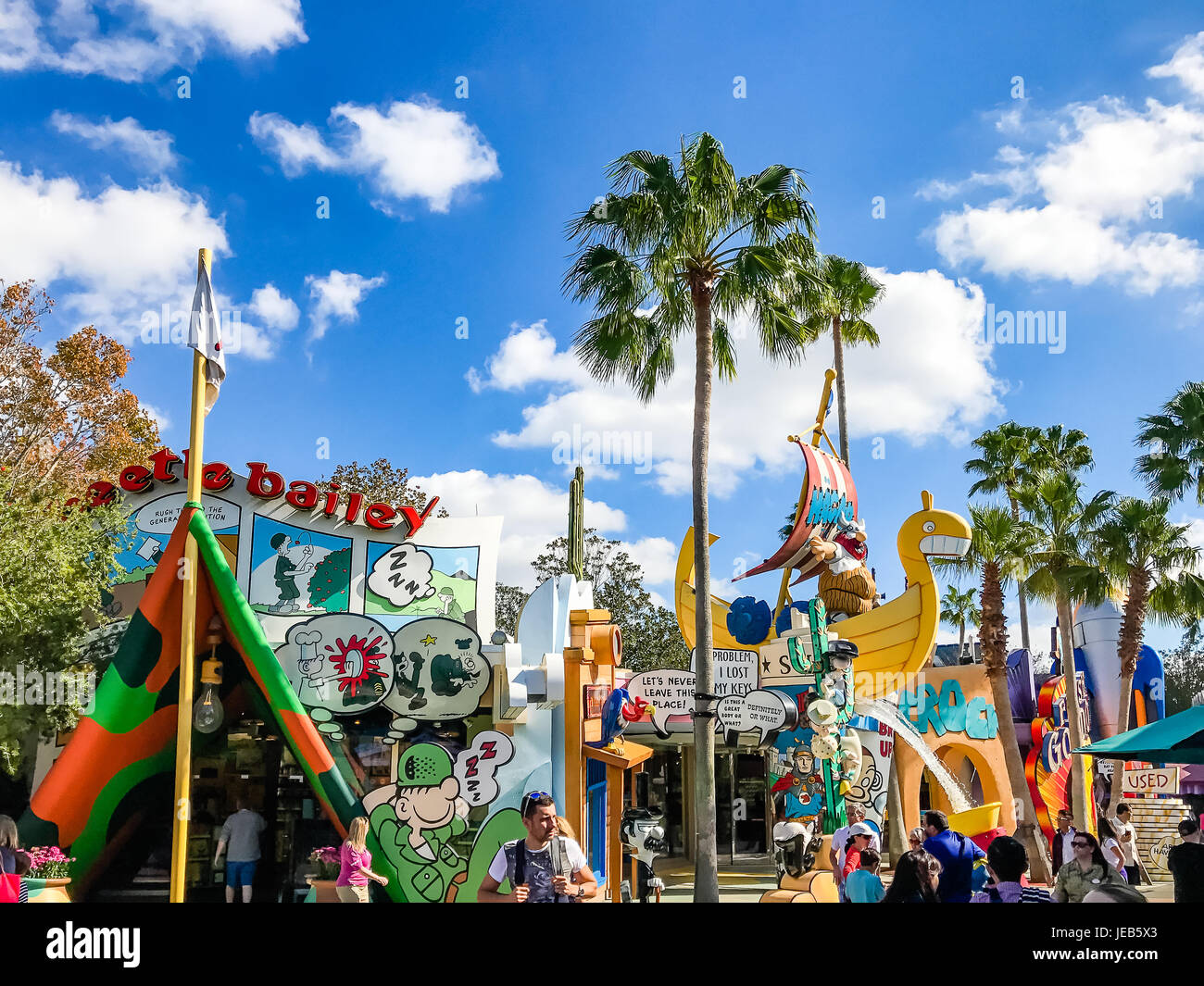 ORLANDO. USA. FLORIDA JANUARY 05, 2017 Toon Lagoon places. Islands
