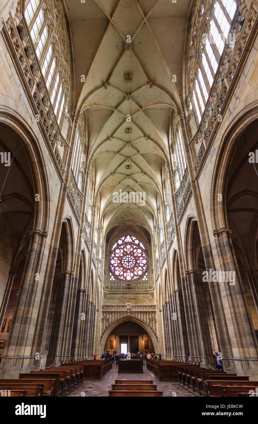 St. vitus cathedral interior hi-res stock photography and images - Alamy