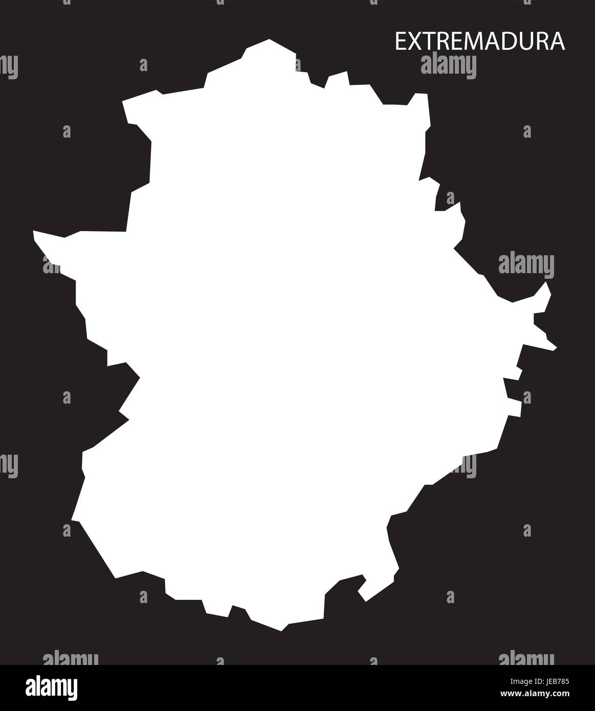 Map of extremadura hi-res stock photography and images - Alamy