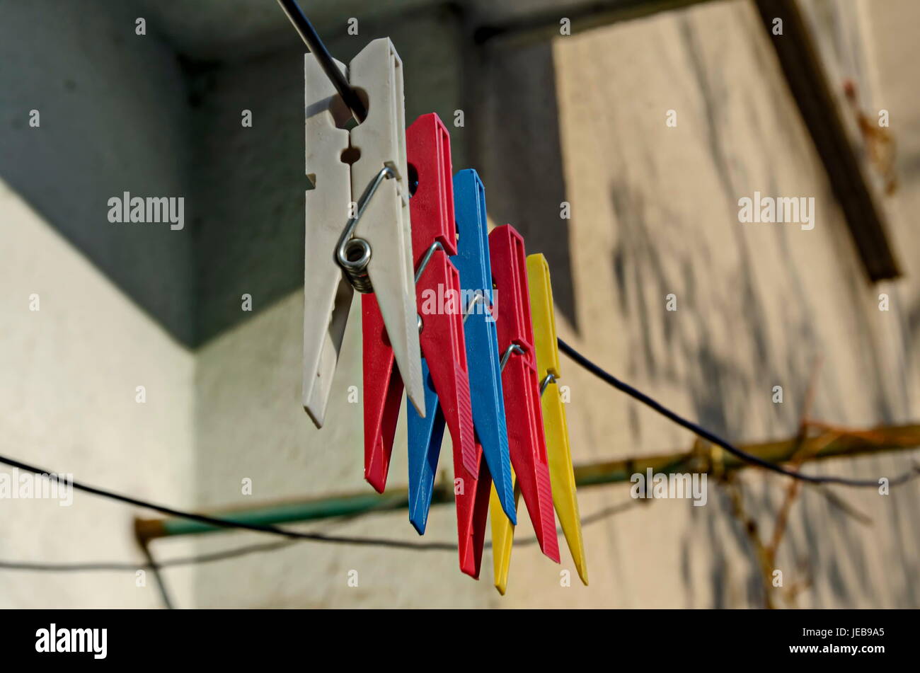 Wood clothes pin hi-res stock photography and images - Alamy