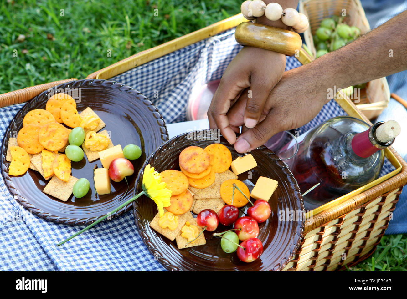 Picnic Date Stock Photo Alamy