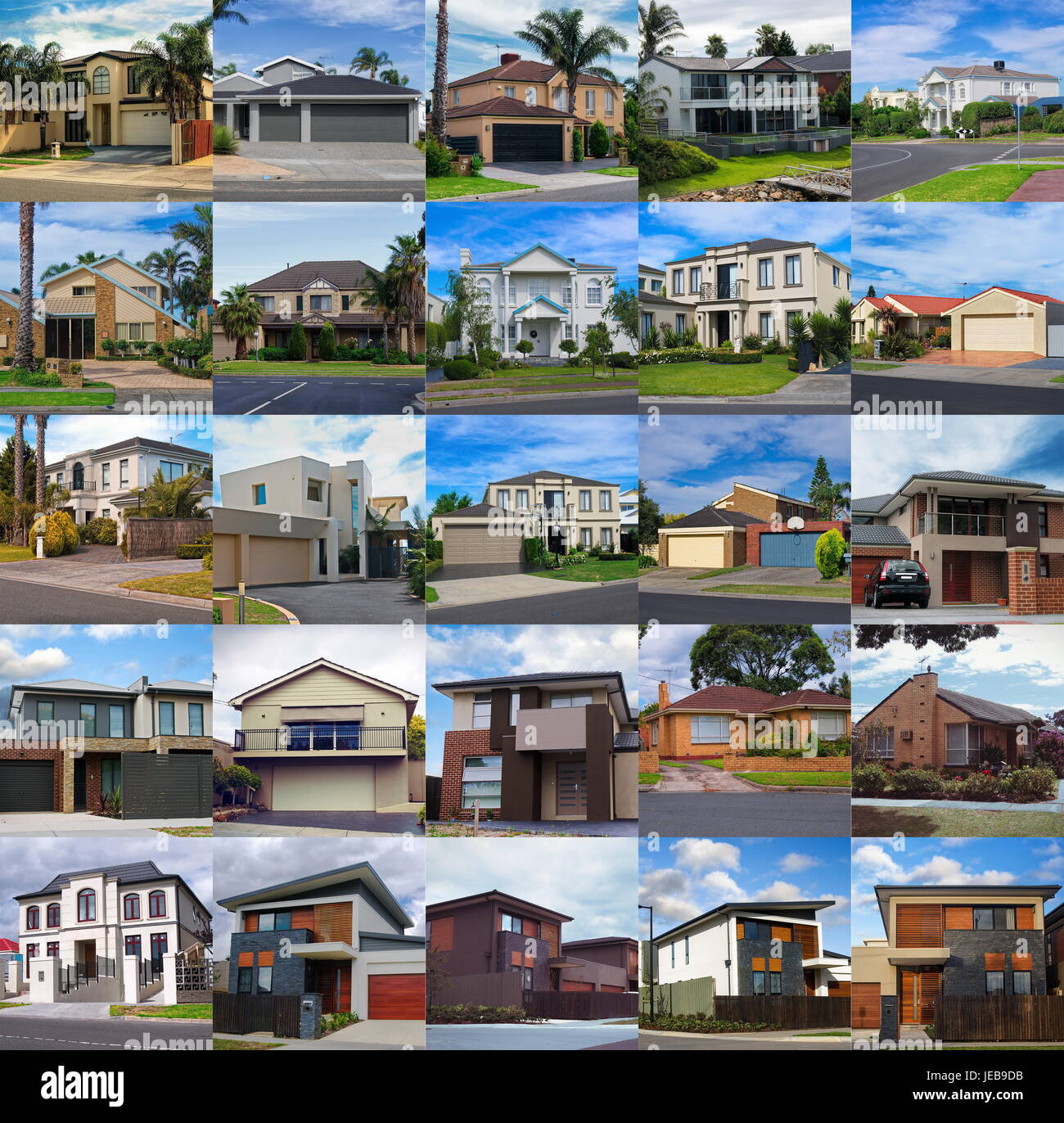set of the australian houses Stock Photo Alamy