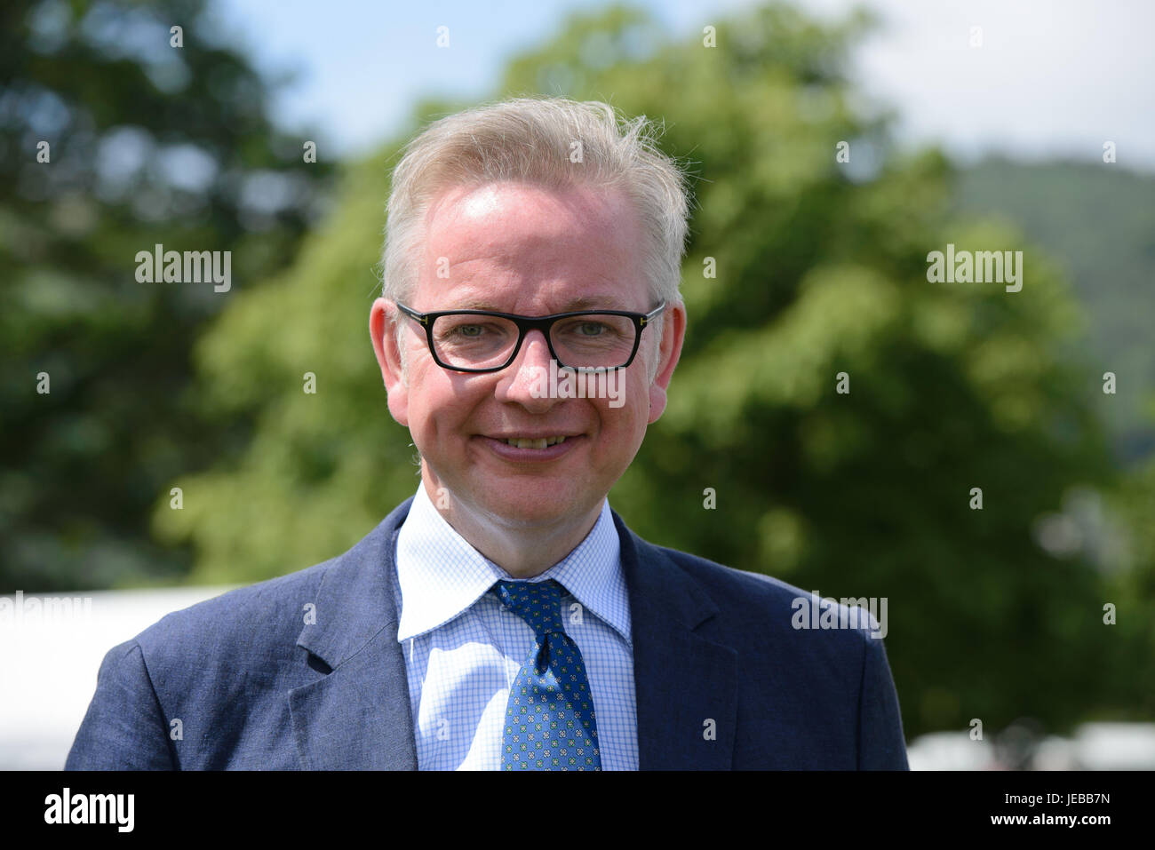 Michael Andrew Gove, a British Conservative politician, Secretary of State for Environment, Food and Rural Affairs. At the Royal Three Counties, Show, Stock Photo
