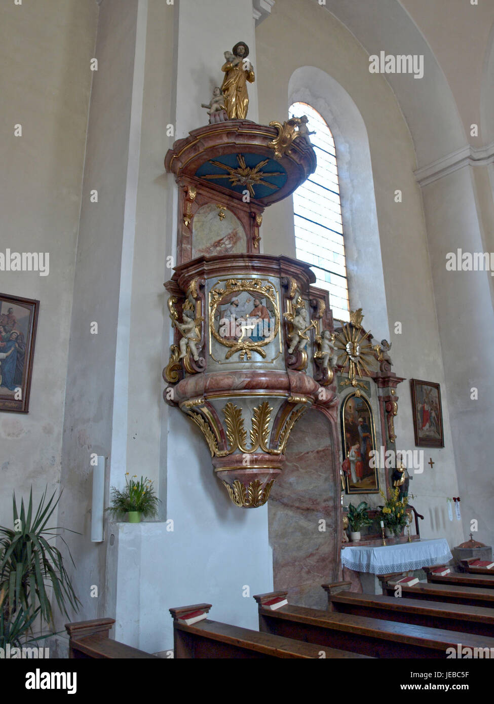 2013.04.21 - Opponitz - Pfarrkirche hl. Kunigunde - 02 Stock Photo