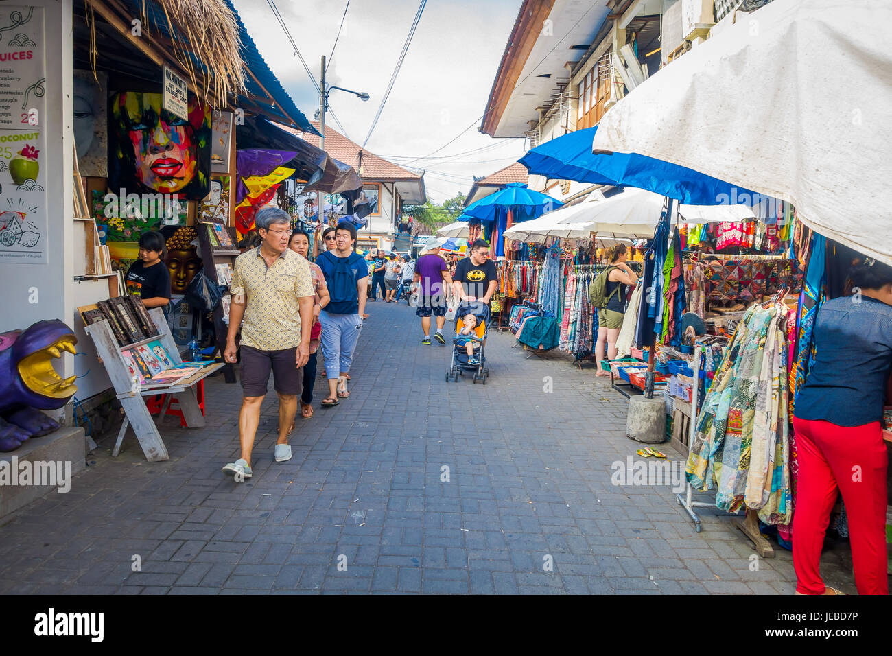 BALI, INDONESIA MARCH 16, 2016 View of the commercial and trading