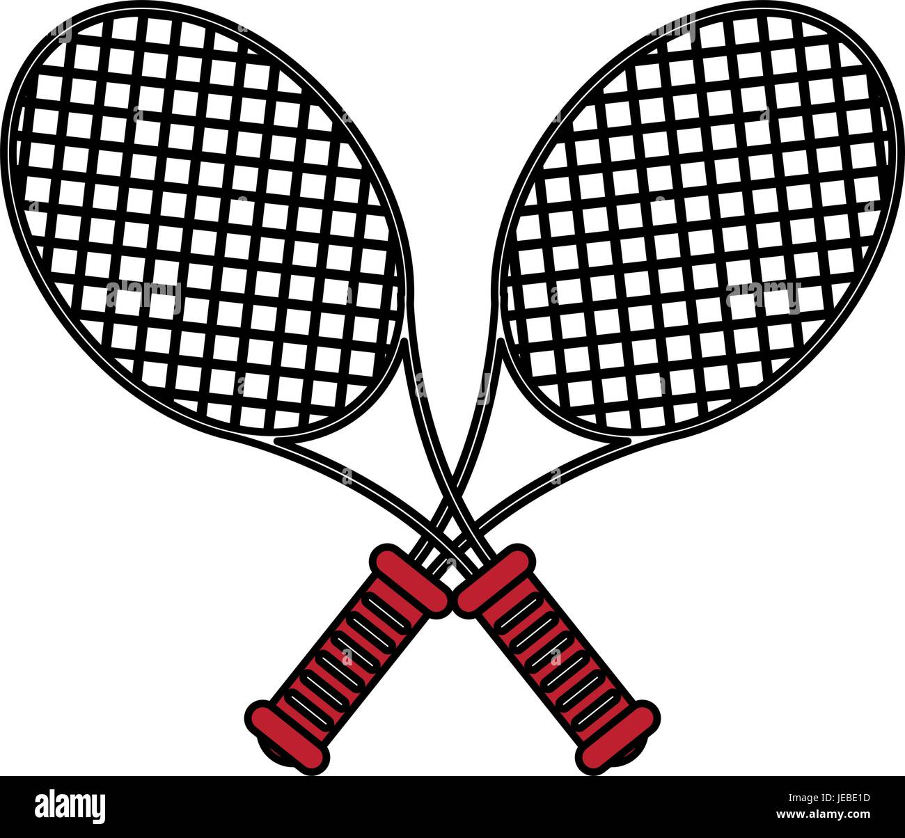 flat line rackets design Stock Vector Image & Art - Alamy