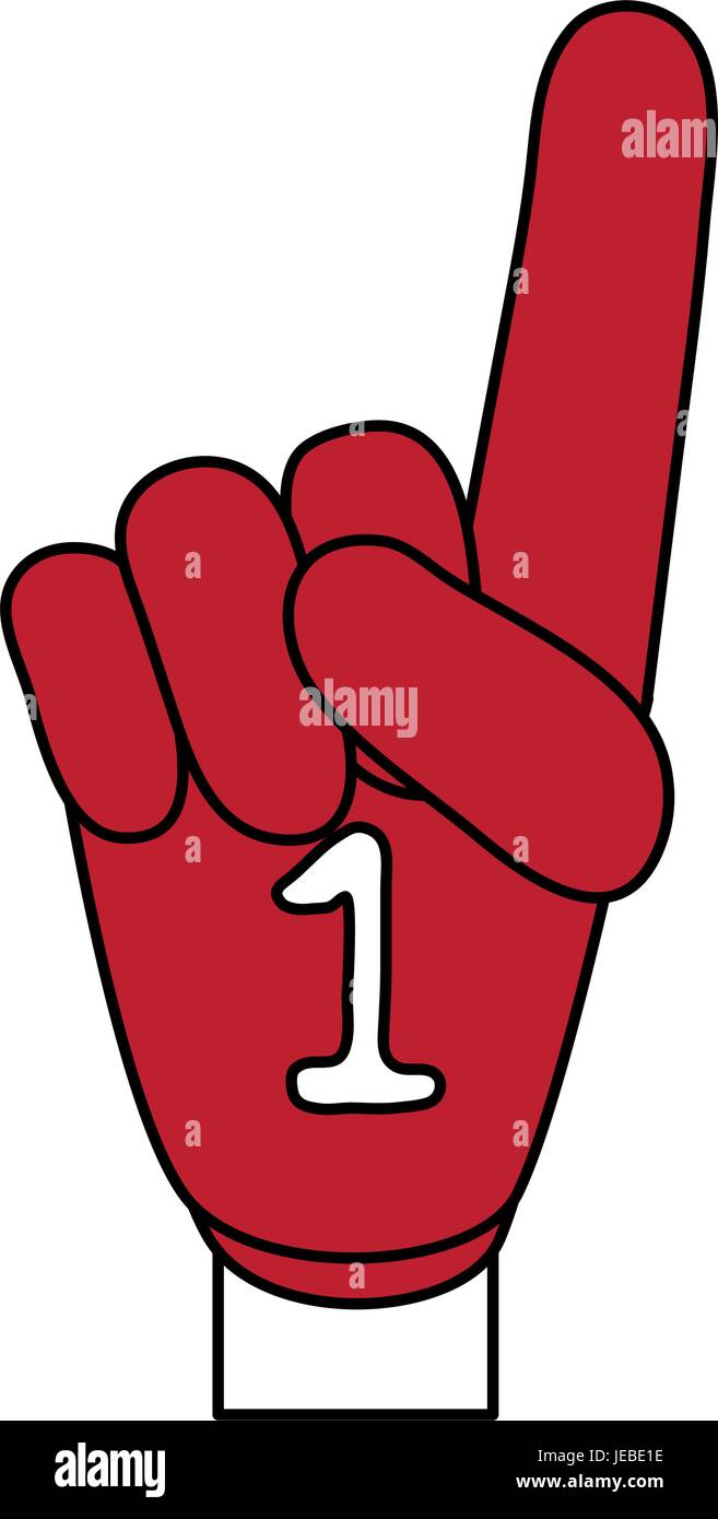 number one glove design Stock Vector Image & Art Alamy