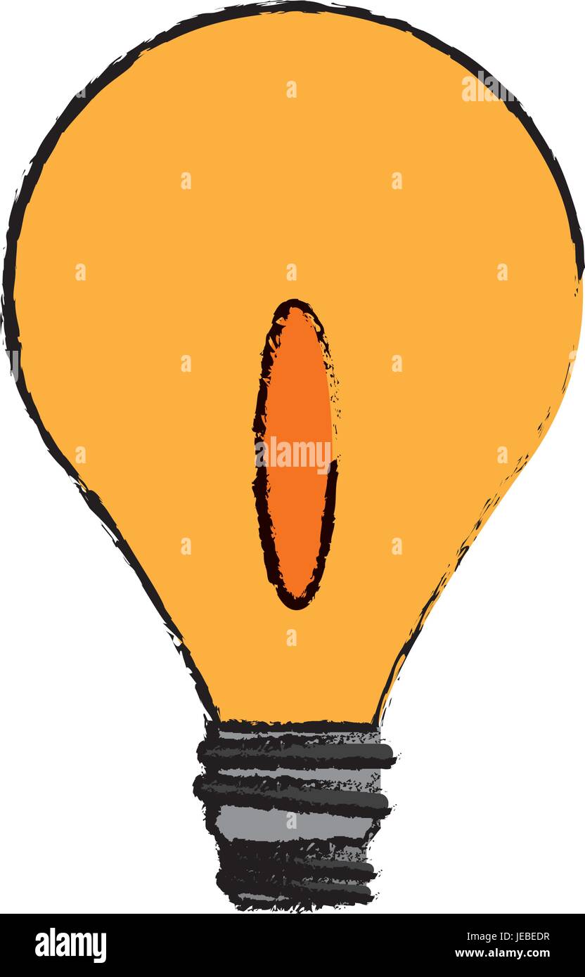 bulb light electricity creativity object icon Stock Vector Image & Art ...