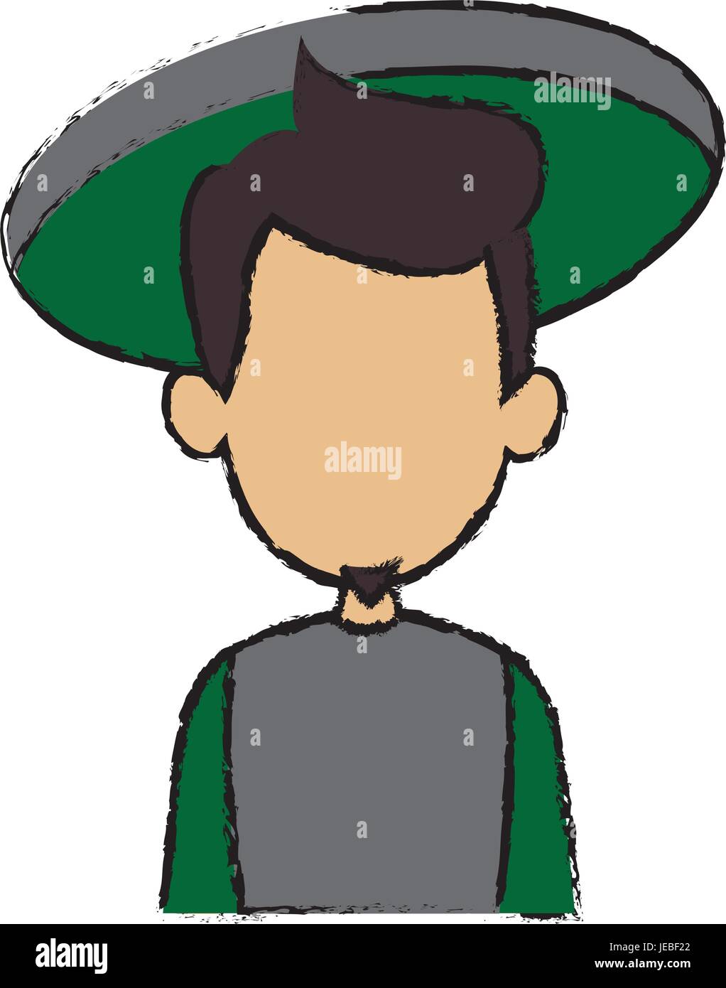 portrait man male character profile avatar people Stock Vector Image ...