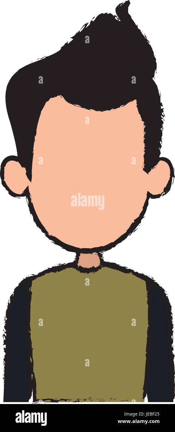 portrait man male character profile avatar people Stock Vector Image ...