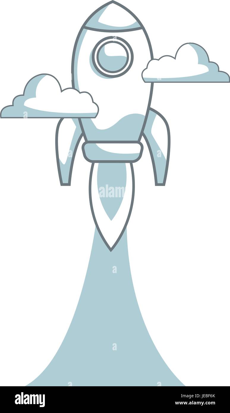 rocket launching as a metaphor for start up business Stock Vector Image ...