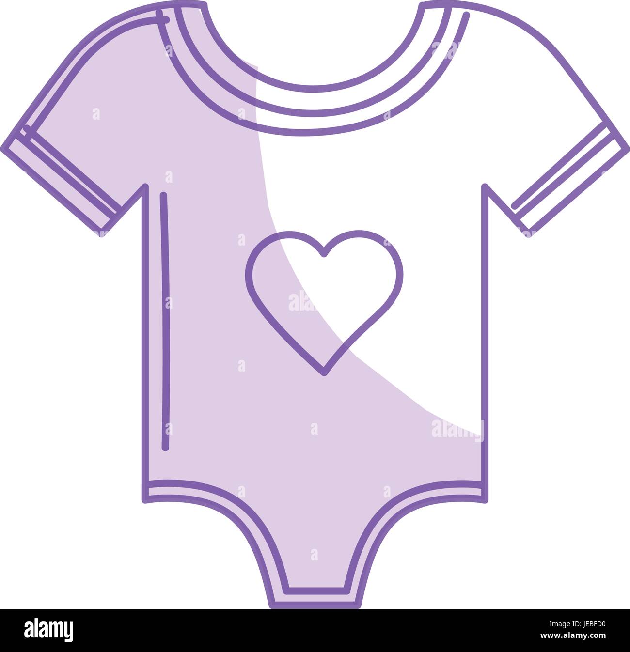 Silhouette Baby Clothes That Used To Sleep Stock Vector Art