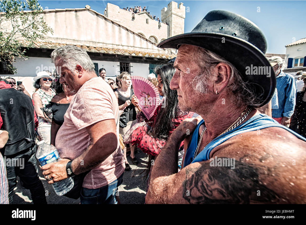 Gitan Man Take Part To The Procession Of Saint Sara During The Festival Of The Gitans At Saintes Maries De La Mer In Provence France Stock Photo Alamy
