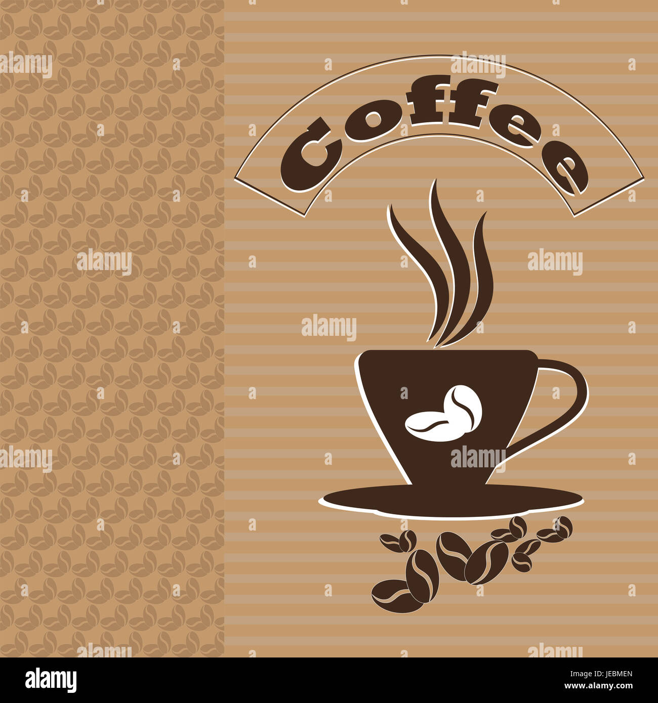 Card themes coffee, cup of coffee banner background Stock Photo - Alamy