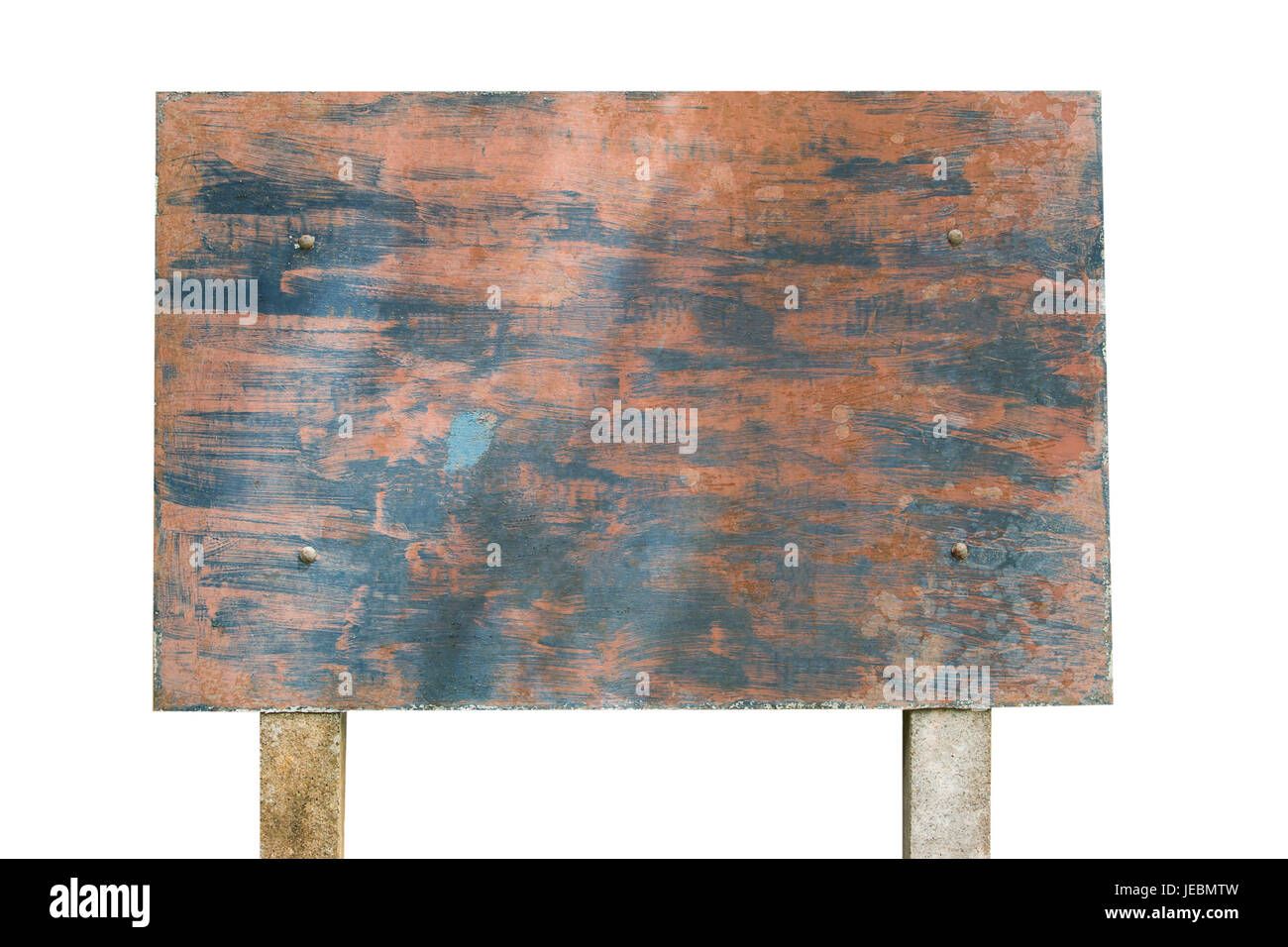 Old Billboard Beautiful old color on white background Stock Photo - Alamy